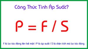 Công thức tính áp suất chất khí