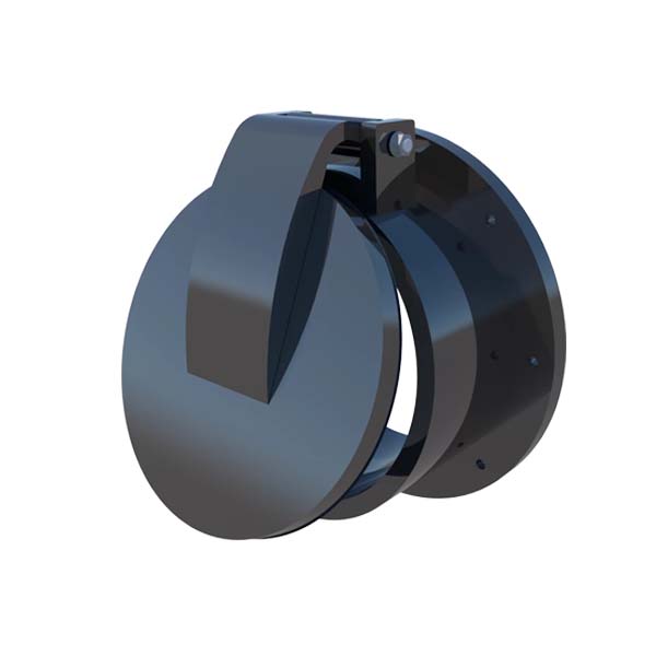 Van cửa lật HDPE gắn tường cửa xả